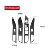 Carbon Fiber Window Lift Switch Panel Cover Trim For Mitsubishi 08-15 Lancer EVO