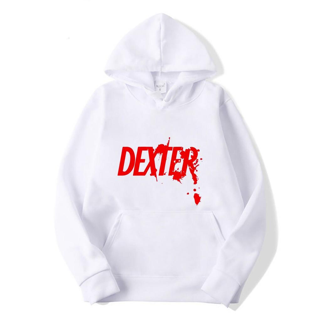 2022 Herren Sommer Baumwolle Bedruckt Langarm Kapuzenpullover DEXTER Kapuzenpullover Top Größe S-XXXXL