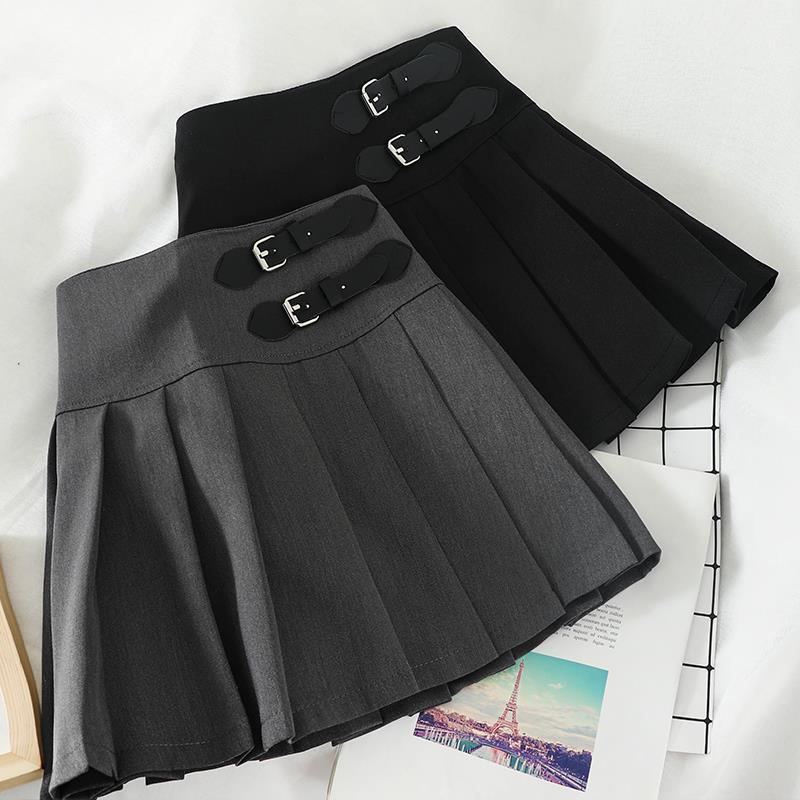 Preppy High-waisted Short Skirt Anti-exposure Student Pleated Half Skirt