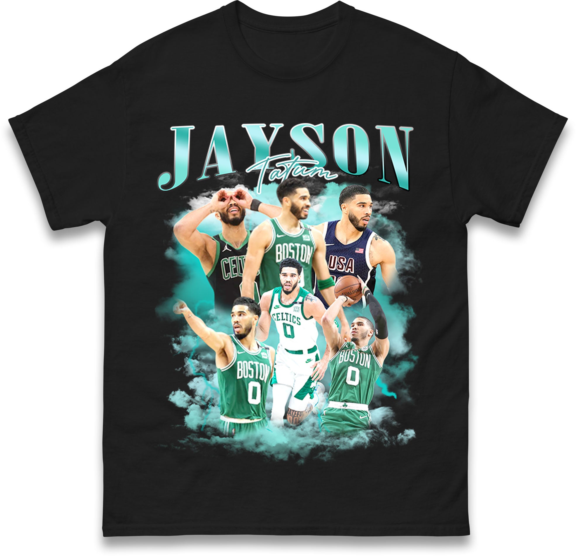 Jayson Tatum Bootleg Mens T Shirt Womens Tops Tees Boston Celtics Basketball Top L