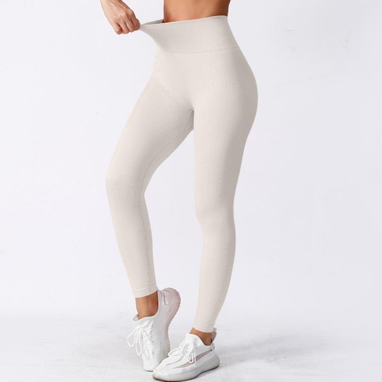 High Waist Seamless Yoga Pants Women High Elastic Threaded Tights Hip Lifting Quick Dry Breathable Fitness Cycling Perspiration Pants