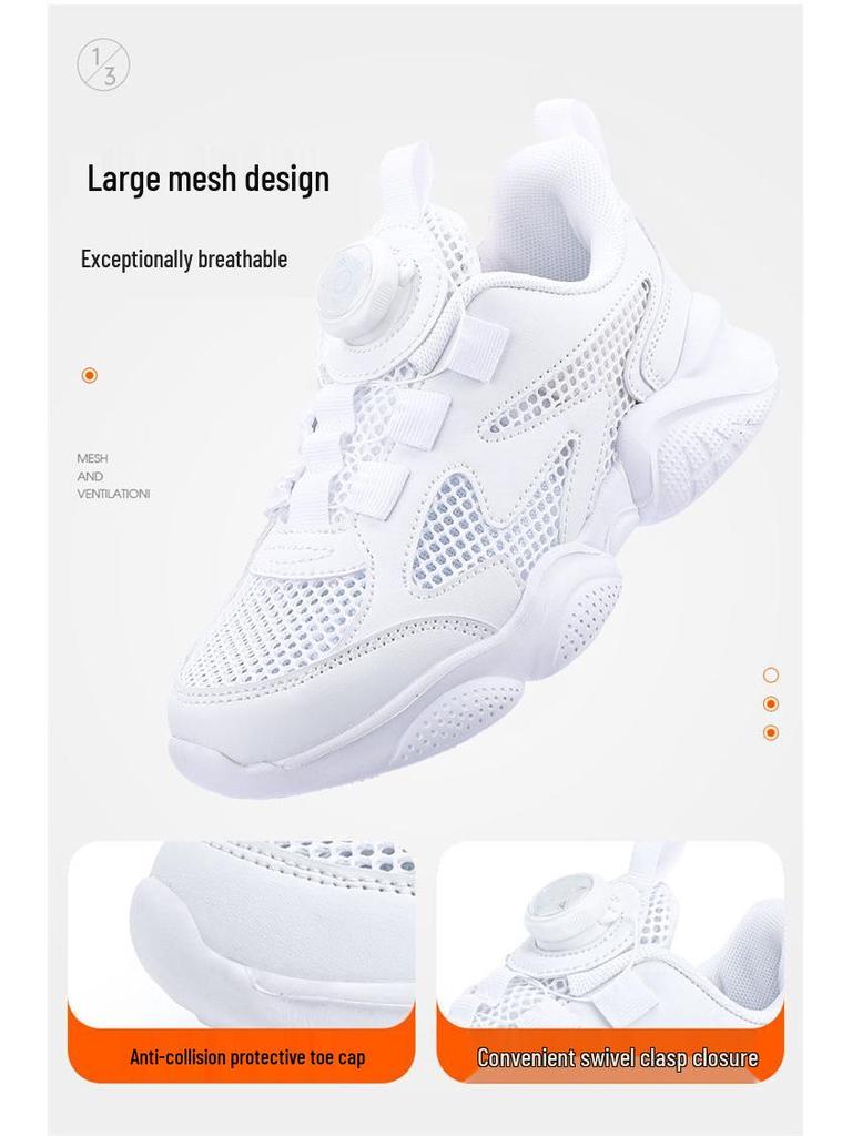 Lightweight Children's Non-Slip Mesh Running Shoes for Spring and Autumn