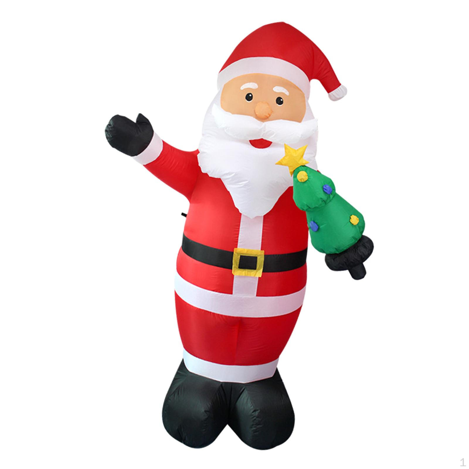 

Светящийся надувной Санта Рождество для патио, заднего двора, двора