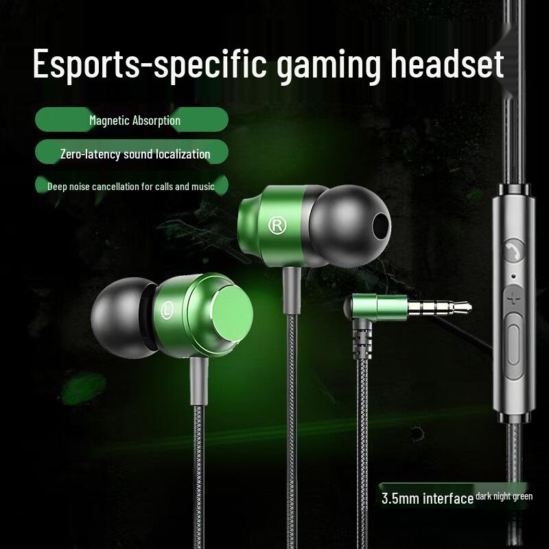 

R7 In-Ear Wired Headphones: Comfortable, High-Quality Sound, Noise-Canceling, Ideal for Music, Gaming, and Calls with Inline Remote and Mic