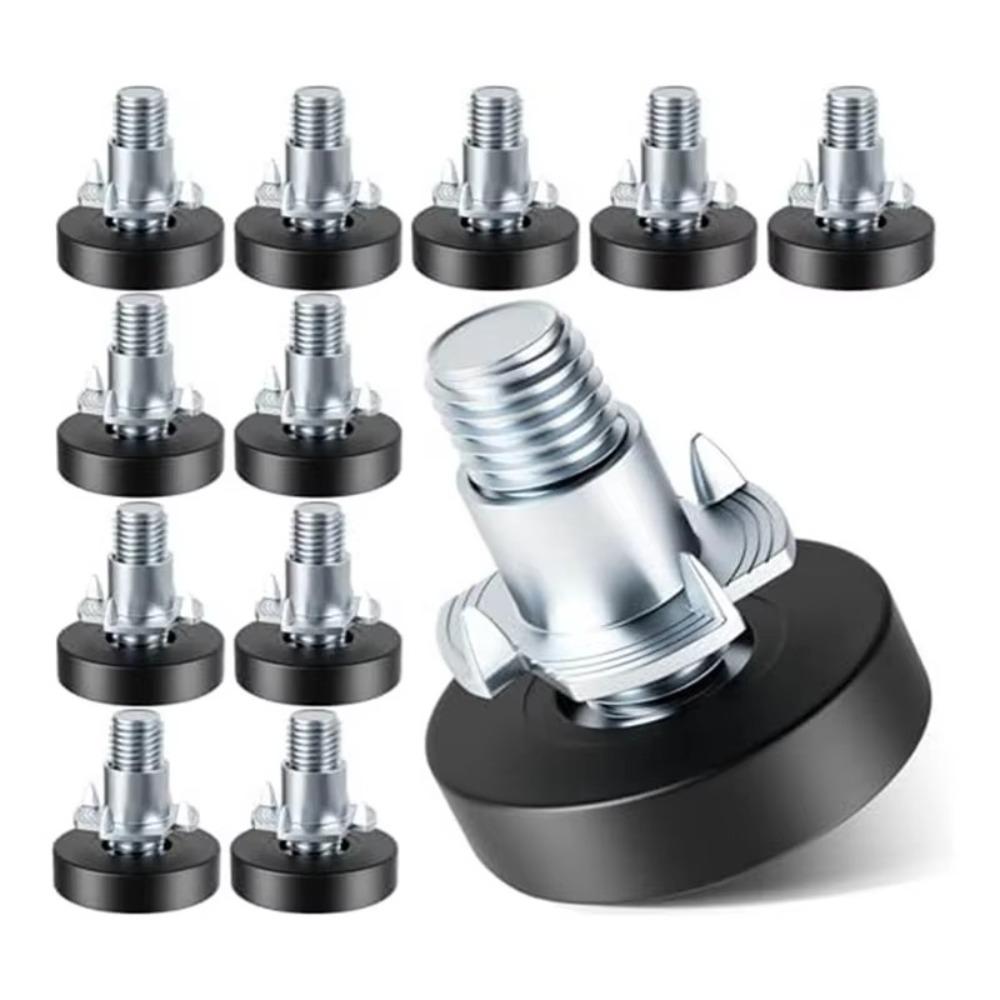 8PCS Table Feet Screw On 1/4In Thread Levelers Furniture Levelers Leg Levelers New Glide Leveler