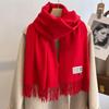 New scarf women's winter versatile shawl imitation cashmere warm high-end couple scarf