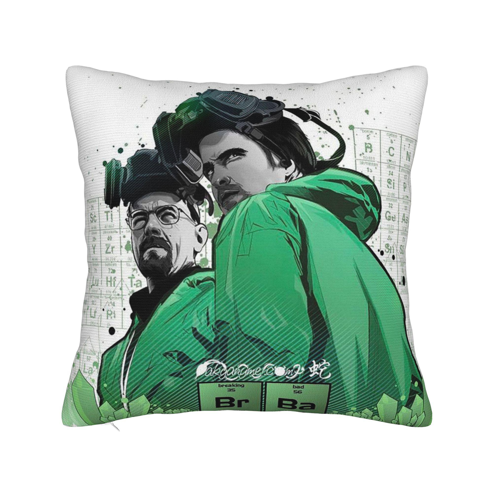 

Во все тяжкие Уолтер Уайт Квадратная наволочка Джесси Пинкман Химическая наволочка-подушка Декор Наволочка для декоративной подушки Чехол для сиденья 18 12x12Inch