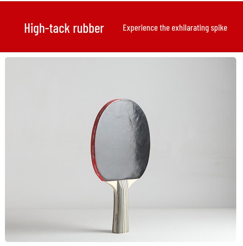 Sada pingpongových pálek: Oboustranný invertovaný kaučuk, rovná a penhold držátka, 2 pálky.