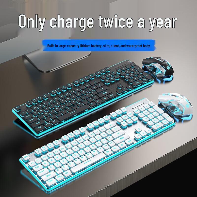 EWEADN Silent Wireless Keyboard and Mouse Combo