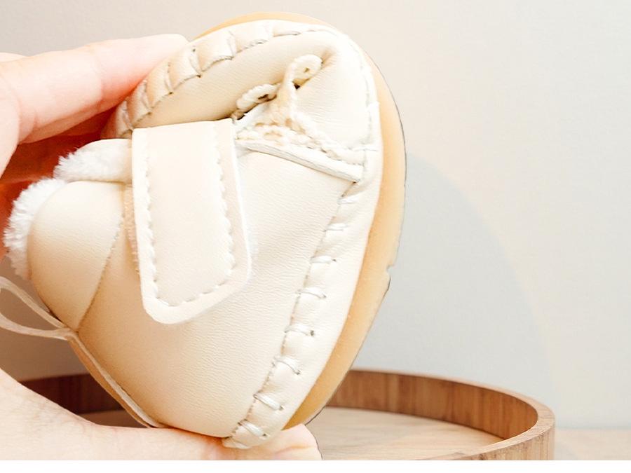 Winter Velvet Baby Girl Soft Sole Shoes for 0-1 Year