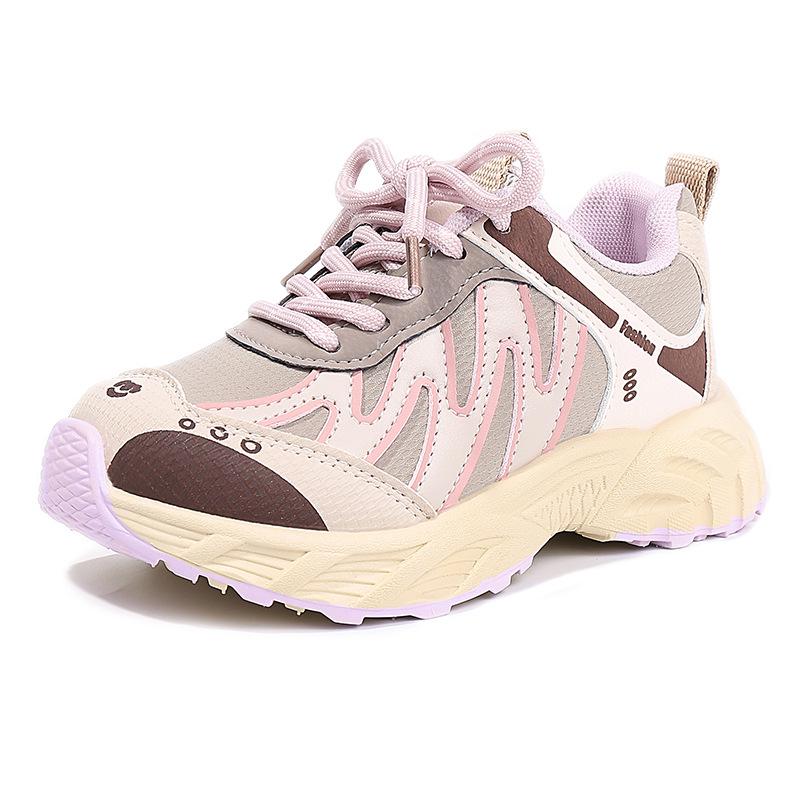 

2026 Lightweight Kids Running Shoes - Soft Sole, Double Mesh, Unisex for Boys and Girls, Spring/Autumn Sports Sneakers Size 29, 18.2 cm рожевий