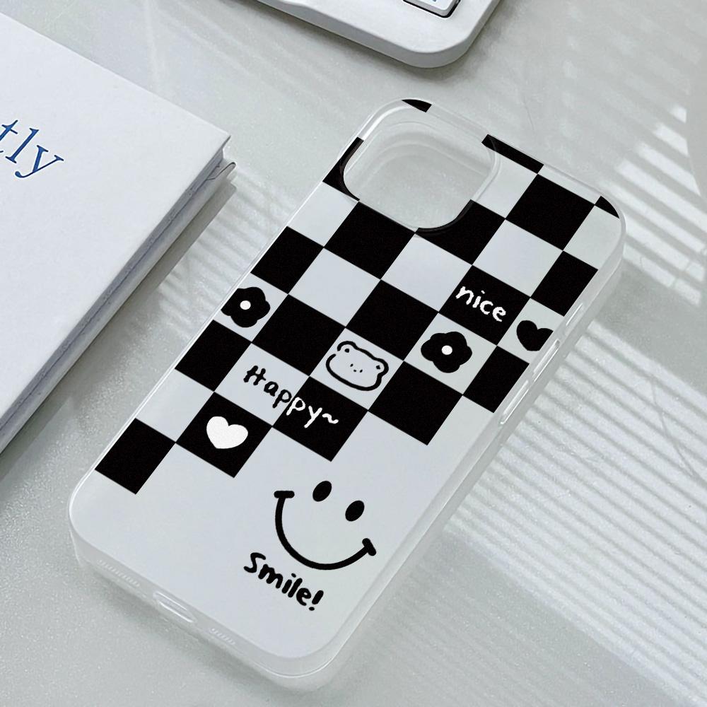 Mobile Phone Cases for iPhone 11 13 15 Pro Max 12 14 Pro Max Case iPhone 16 15 Plus 13 Pro 12 Frosted Texture Painted Cartoon Flowers