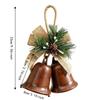Vintage Open Christmas Hanging Bells Rustic Xmas Pendant Exquisite Christmas Tree Ornament  Window