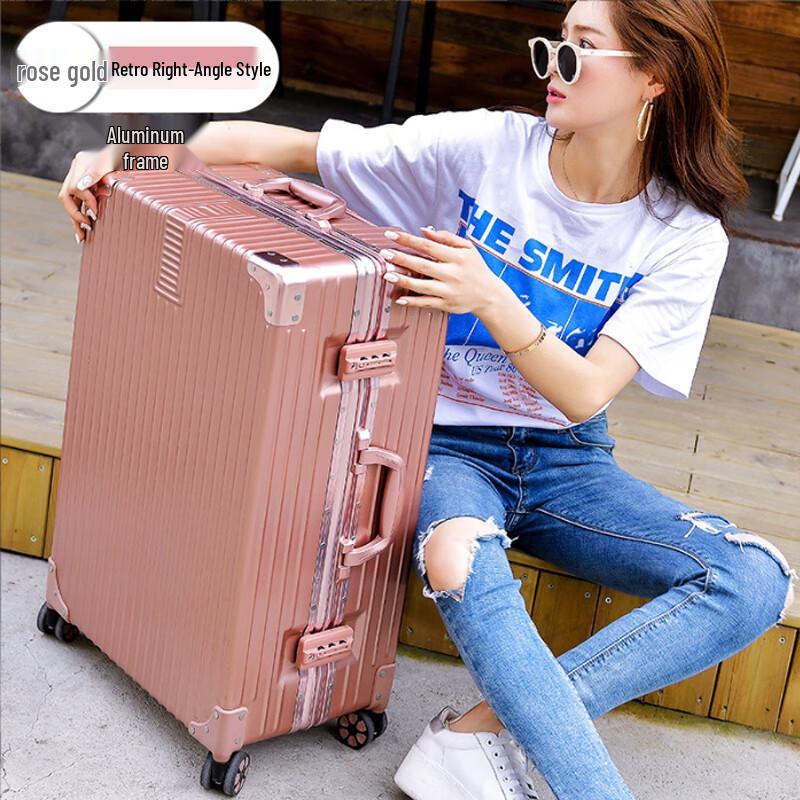 Vintage Aluminum Frame Carry-on Luggage