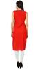 Bimba Womens Sleeveless Straight Cotton Kurta Printed Kurti Indian Summer