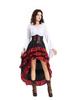 Abito Corsetto Arricciato Gonna Pirata - Costume Medievale di Halloween, Personalizzabile