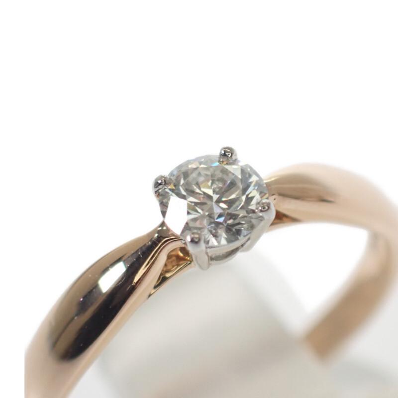 TIFFANY&Co.  # 8(Dimensiunea JP) inel K18 Aur Roz/Platină Pt950 Femei