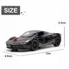 1/46 Alloy Car Model Simulation LaFerrari Racing SuperCar 3 Doors Open Vehicle Pull Back Car Ornaments Collection Toys For Gift
