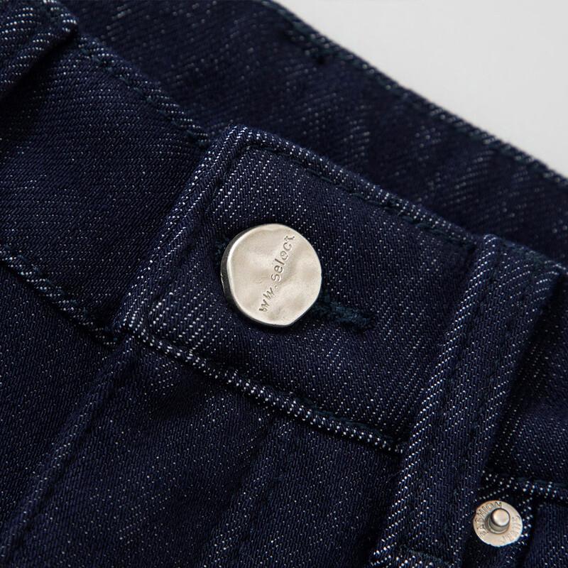 RAIN.CUN Women's Fleece-Lined High-Waist Straight Denim Jeans