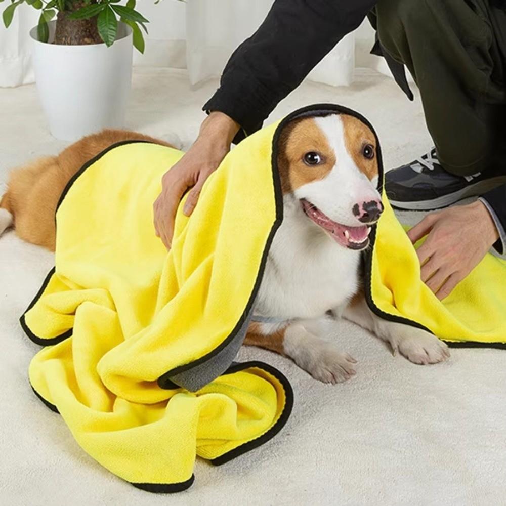 Water Absorbent Dog Drying Towel Quick Drying Cat Drying Towel  Daily Pet Cleaning