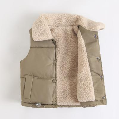 Kids Thick Vests Cold Winter Baby Girl Sleeveless Jacket Thicken Velvet Coats Boys Jackets Warm Coats Toddler Children Vest