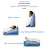Multi Function Inflatable Back Cushion Anti Bedsore Triangular Cushion for Health Care Blue(Blue )