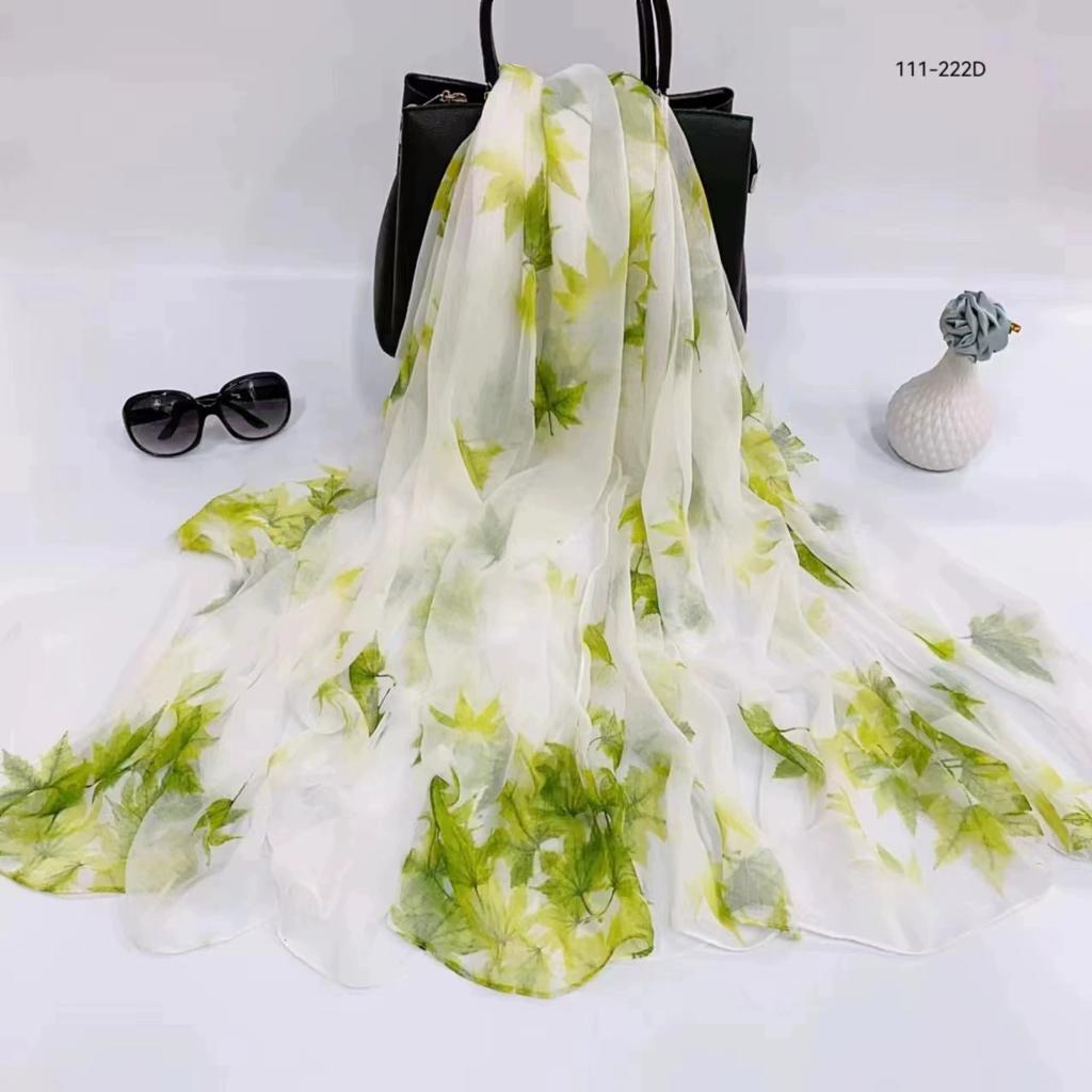 Silk Scarf Women Hijab Pashmina Long Beach Stoles Shawl Wrap Headbands Spring Warm Scarves Bandana Ladies Neckscarf Foulard