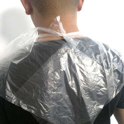 200Pcs Disposable Hair Salon Apron Barbershop Hairdressing Capes Waterproof Perm Hair Salon Apron Clear Hair Cutting Coloring Ha
