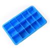 15-Cavity 3D Square Silicone Ice Cube Mold with Lid