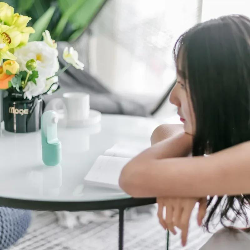 Handheld Small Fan Portable Creative Mini Three Speed Adjustable Solid Color Charging Hand Fan Camping Air Cooler Ventilador