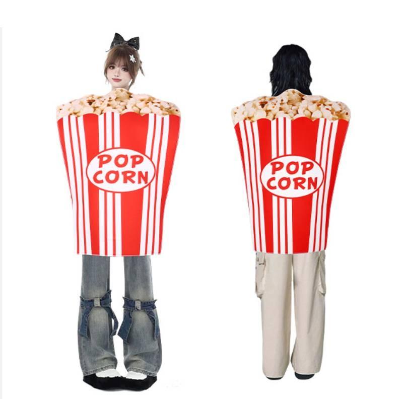 Costume Cosplay Popcorn Food Themed Halloween Party Stage Fashion Performance