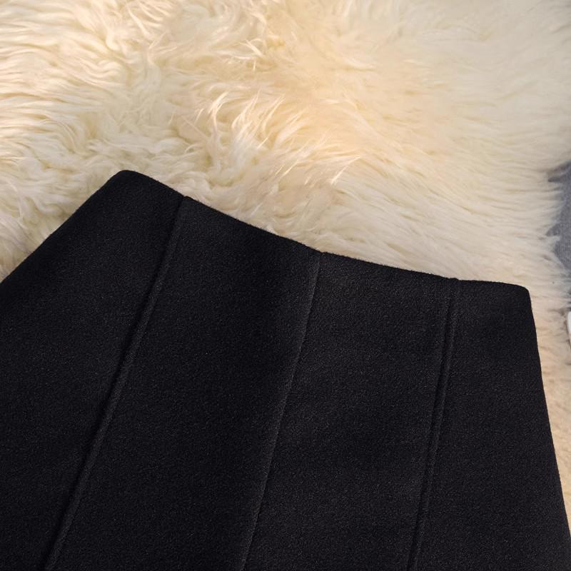 Women's Grey Wool Wide-Leg High-Waisted Shorts, 2025 Autumn/Winter, Plus Size, Casual Loose Fit.