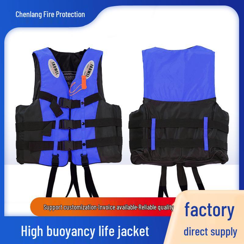 Adult High Visibility Reflective Life Jacket for Marine Rescue and Outdoor Work
