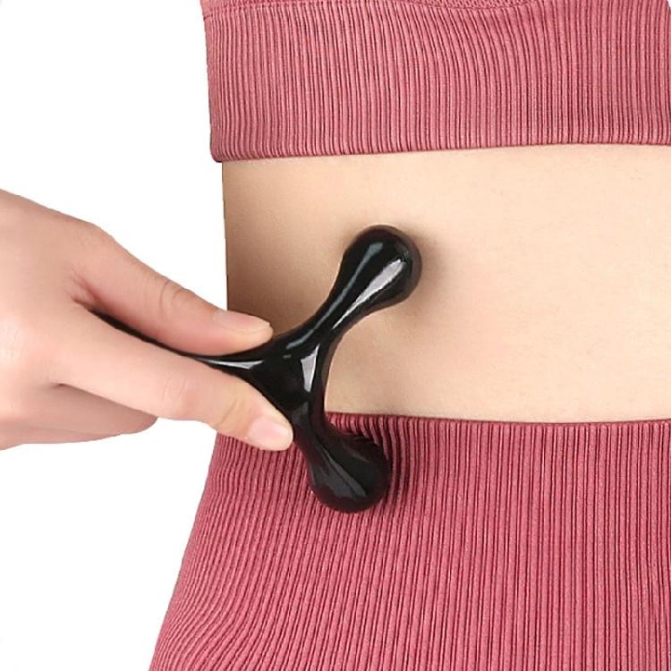 Handheld Manual Massager Three Ball Back Massage Stick Arch Body Massager Health Massage Tool