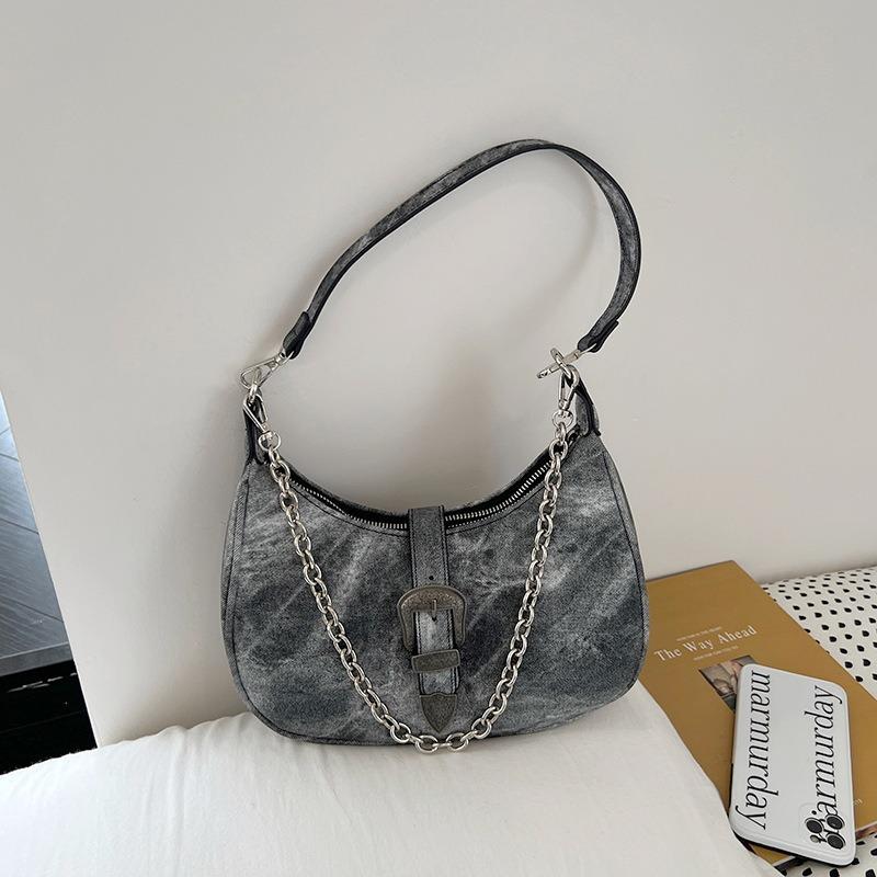 Niche Bags for Women New High-end Crescent Bag Design Retro Shoulder Bag Underarm Bag Chain Handbag