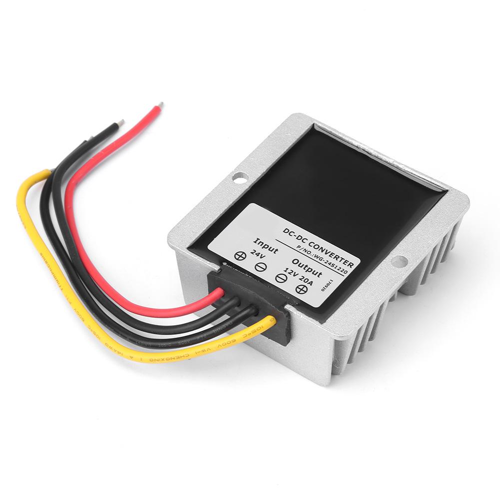 DC24V to 12V 20A 240W Step Down Converter Buck Voltage Regulator Module Waterproof IP68