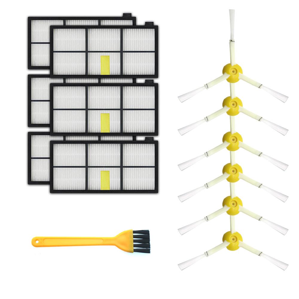 Vacuum Cleaner Parts Suitable for IRobot Roomba Kit Series 800 860 865 866 870 871 880 885 886 890 900 960 966 980- Brushes and