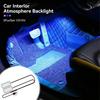 Car Ambient Mood Foot Light USB LED Car Backlight Atmosphere Light With Cigarette USB Lighter Lamp Strips Auto Accessories