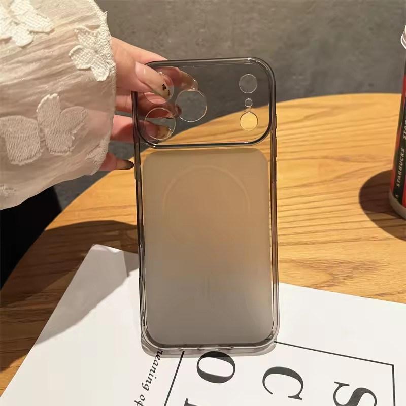 Ultra Thin Matte Clear For Magsafe Wireless Charging Soft TPU Case for iPhone 17 16 15 14 Plus 13 12 11 Pro Max Shockproof Cover