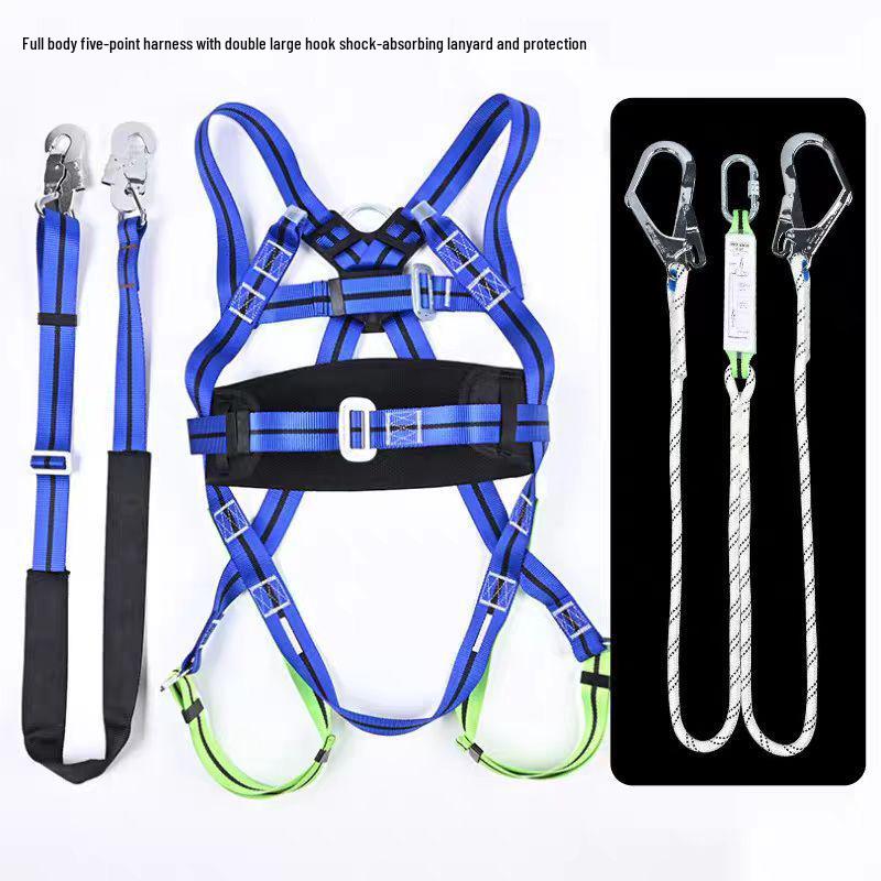 Europejska Uprząż Bezpieczeństwa Elektryka Wysokogórskiego z Konstrukcją Podwójnego Grzbietu i Liną Amortyzującą
