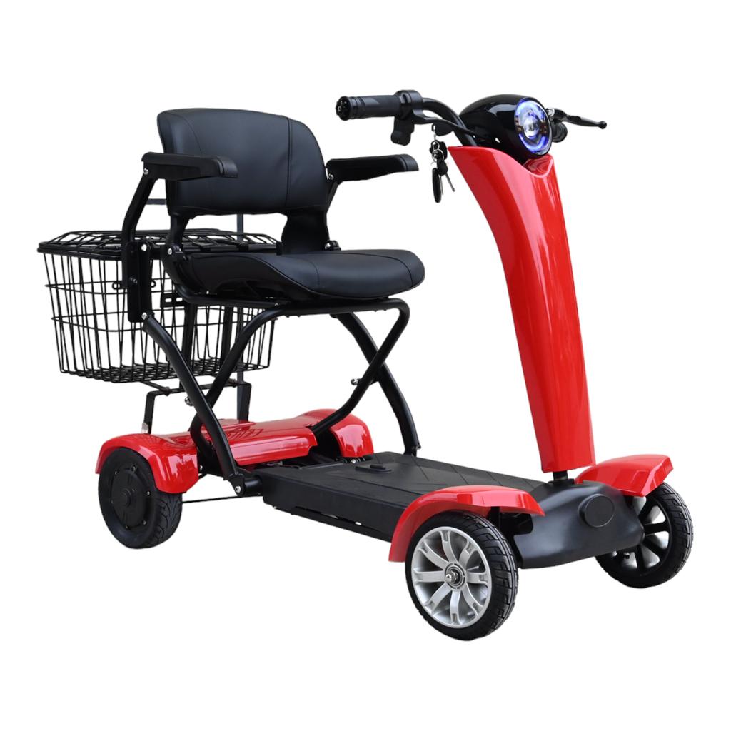 Wholesaler 250w Dual Motor Powerful 4 Wheels Electric Automatic Folding Mobility Scooter For Disabled
