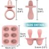 Mini Silicone Ice Lolly Mould for Baby with Teething Sticks for Kids Little Hands, BPA Free Safe Toddler Design Children Small Popsicle Mold