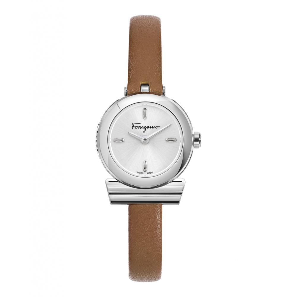 

Кожаные часы Salvatore Ferragamo Gancino из нержавеющей стали