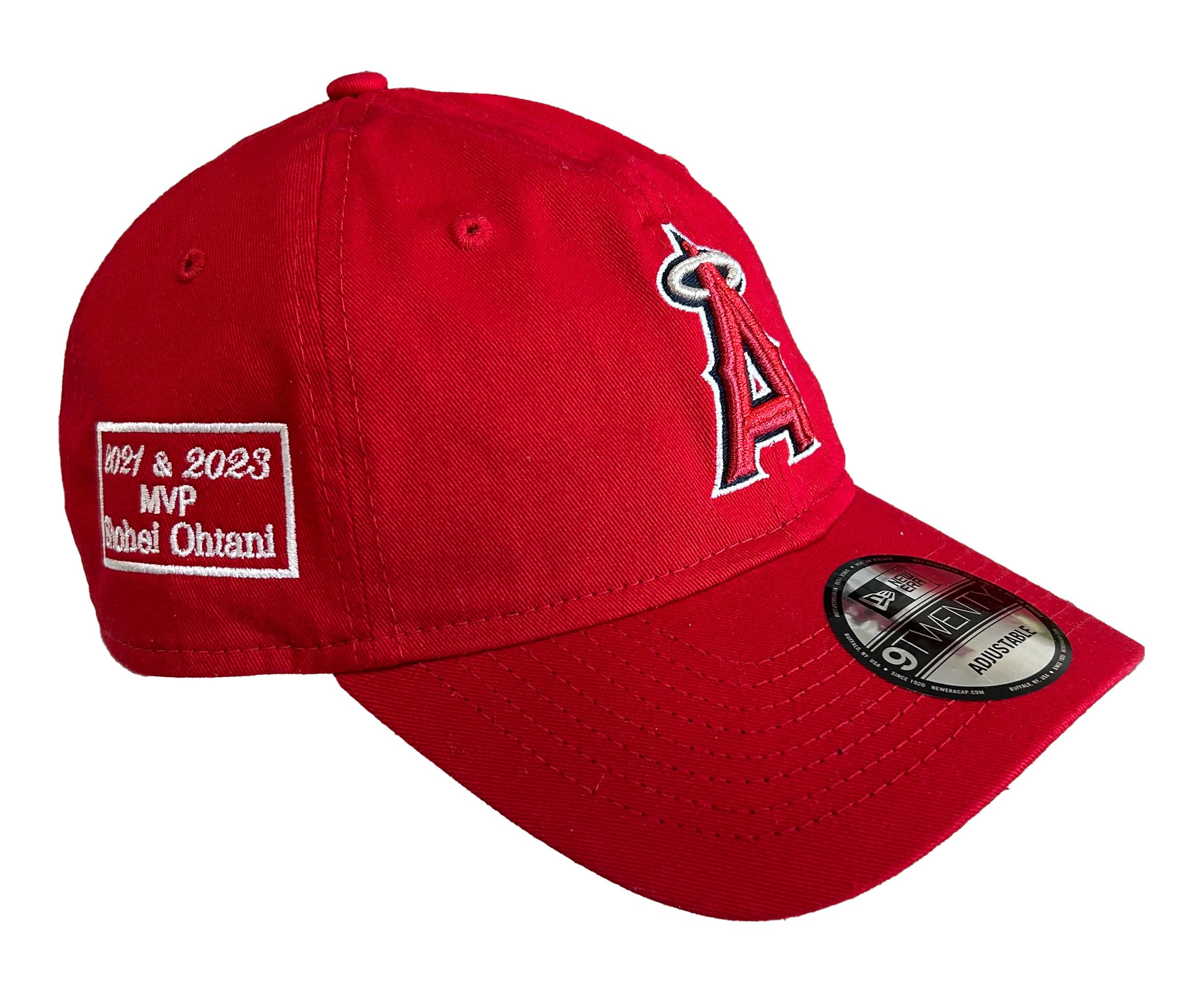 

[New Era] Cap Hat 9TWENTY Shohei Otani Los Angeles Angels MLB BASEBALL CAP Men s Women s MVP Embroidery (Back Embroidery), Red (Back Embroidery)