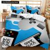 Set Copripiumino Gamer Pulsanti Azione Consolle Giochi Copripiumino Ragazze Ragazzi Giovani Adulti Videogioco Poliestere Copripiumino