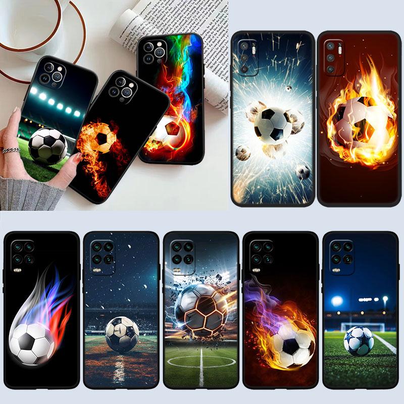 IK29 Football Soccer Phone Case for OPPO A40 A60 A80 A15 A16 A16K A12 A17 A17K A54 A54S A53 A53S A55 A56 A57 A98 F23