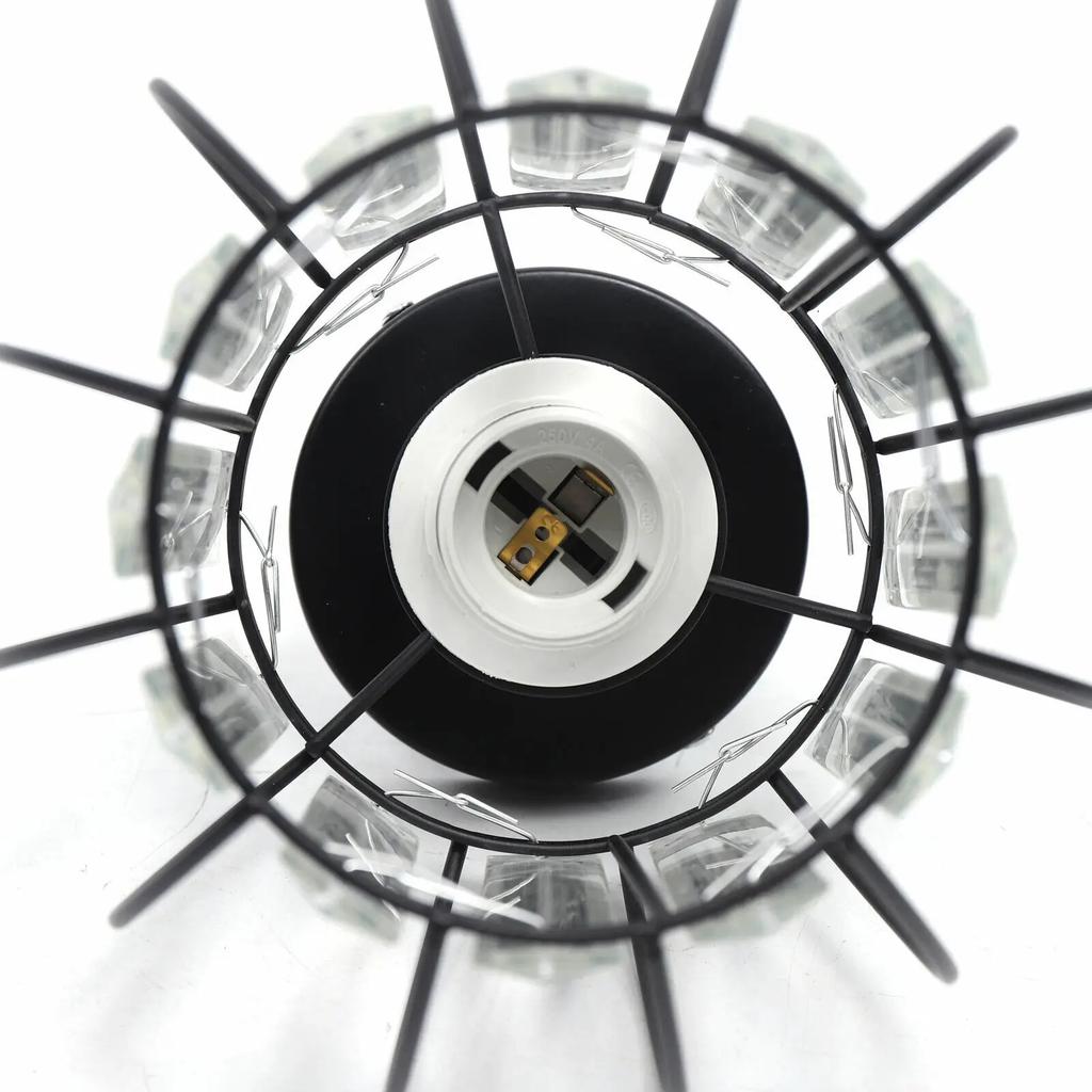 Modern Crystal Flush Mount Ceiling Light with Clear Prisms, 20W E27 Hallway Chandelier for Indoor Lighting