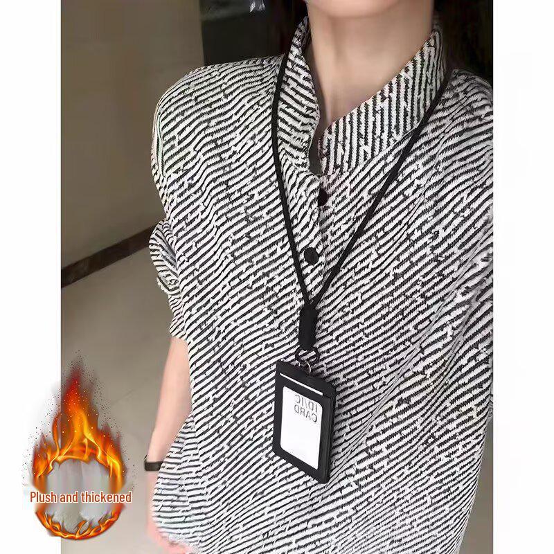 Men's Retro Plus Velvet Velour Hoodie - Autumn/Winter Henley Style, Clean Fit Twill Base Layer