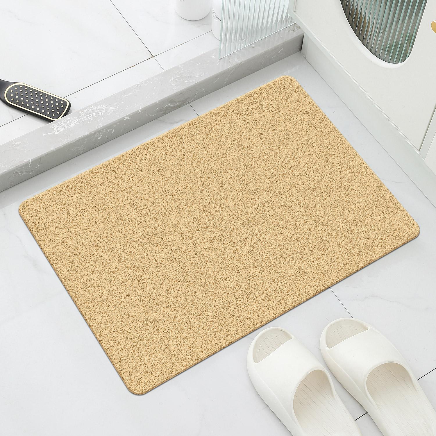 

нескользящая резиновая подложка, прочный коврик для входной двери, нескользящая резиновая подложка, прочный коврик для входной двери, материал ПВХ, ручная стирка 40cmx60cm бежевый