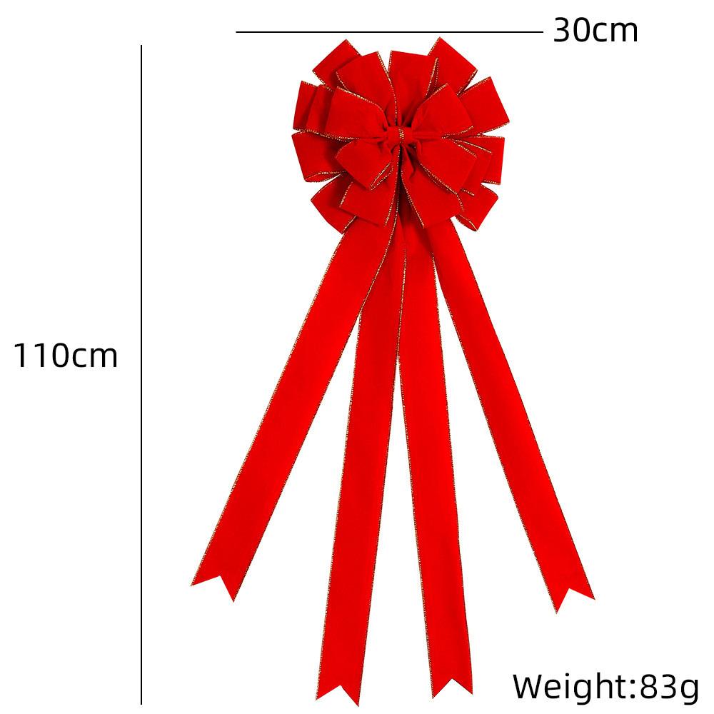 

Рождественский Премиум Красный Бант на Дверь Элегантное Украшение Идеально Для Елки И Праздников Дом BowRound Neck